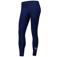 Women's ZooZatz Navy West Virginia Mountaineers Fleece Leggings