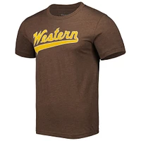 Men's Homefield Brown Western Michigan Broncos Baseball T-Shirt