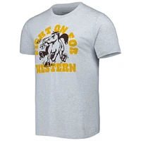 Men's Homefield Heather Gray Western Michigan Broncos Fight On For T-Shirt