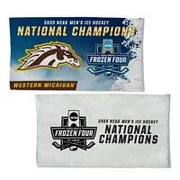 WinCraft Western Michigan Broncos 2025 NCAA Frozen Four Men's Ice Hockey National Champions Locker Room 22" x 42" Double-Sided Celebration Towel