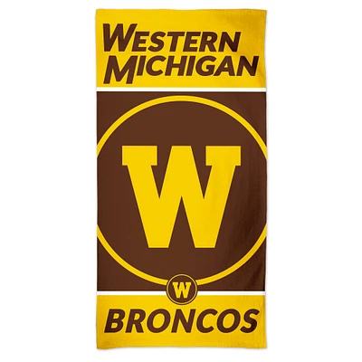 WinCraft Western Michigan Broncos 30'' x 60'' Serviette de plage Spectra avec logo principal