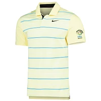 Men's Nike Yellow WGC-Dell Technologies Match Play Stripe Performance Polo