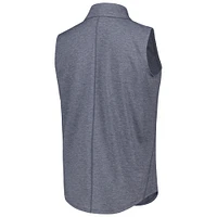 Polo sans manches Ahead Navy WGC-Dell Technologies Match Play Casitas Streak Tri-Blend pour femme