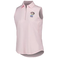 Women's Ahead Pink WGC-Dell Technologies Match Play Casitas Streak Tri-Blend Sleeveless Polo