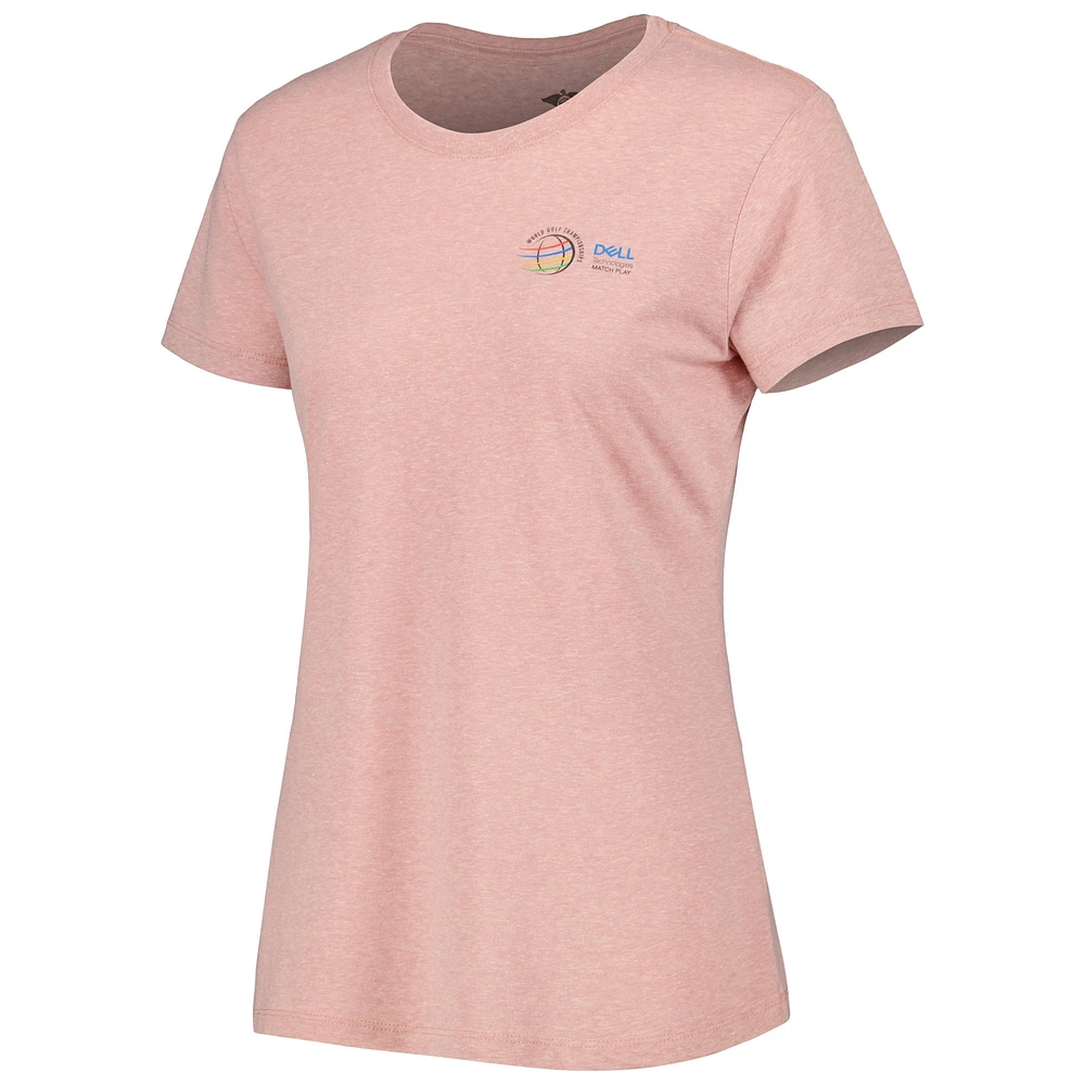T-shirt triple mélange WGC-Dell Technologies Match Play Transfusion rose impérial pour femme