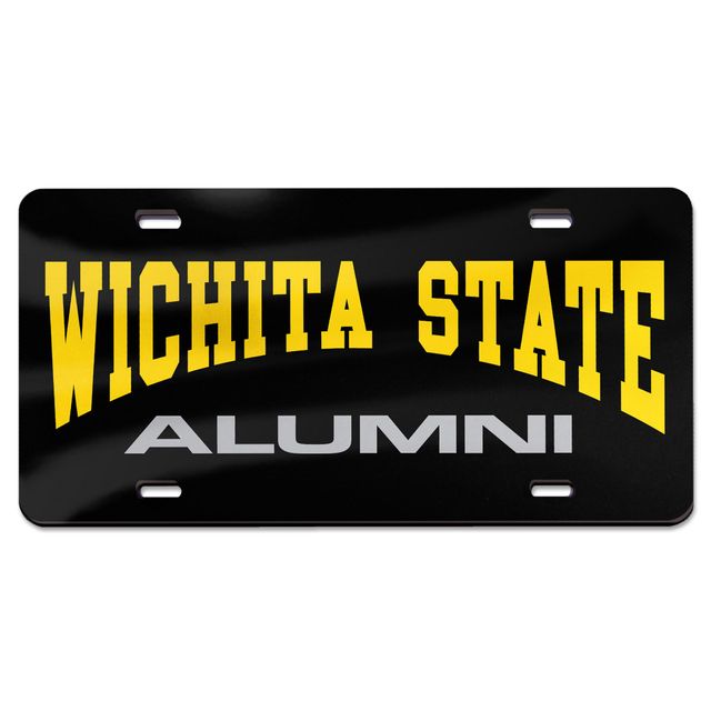 WinCraft Wichita State Shockers Alumni Plaque d'immatriculation en acrylique découpée au laser
