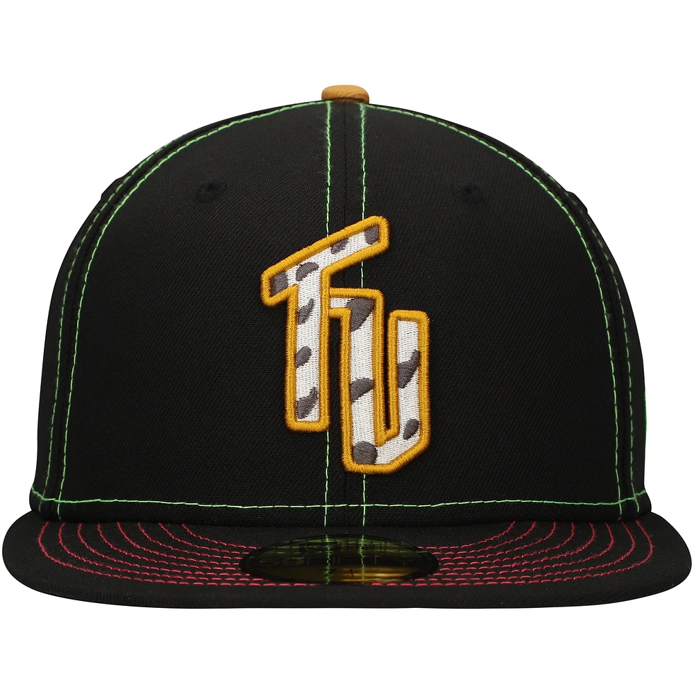 Casquette ajustée New Era noire Tumba Vacas de Wichita Copa la Diversión 59FIFTY pour hommes