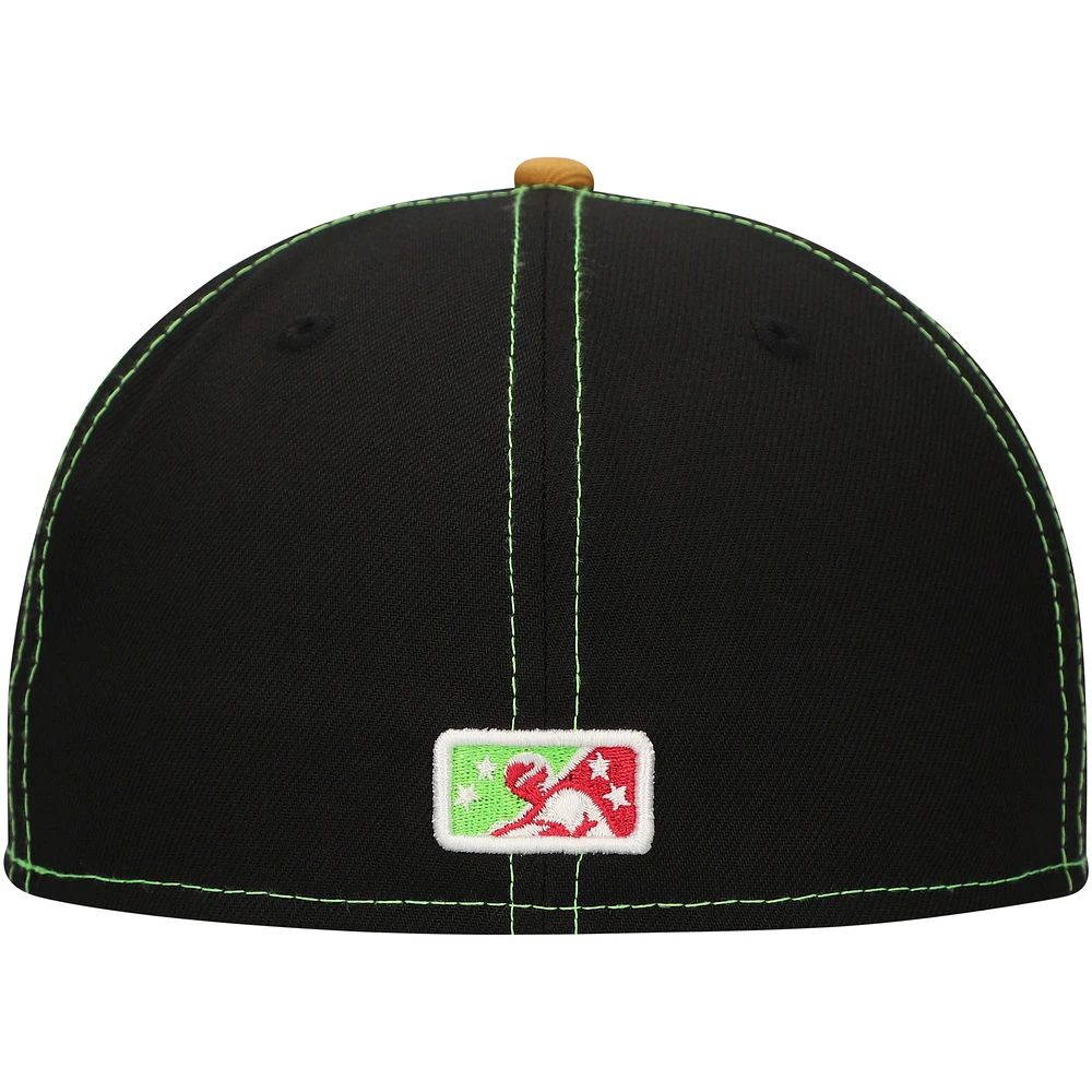 Casquette ajustée New Era noire Tumba Vacas de Wichita Copa la Diversión 59FIFTY pour hommes