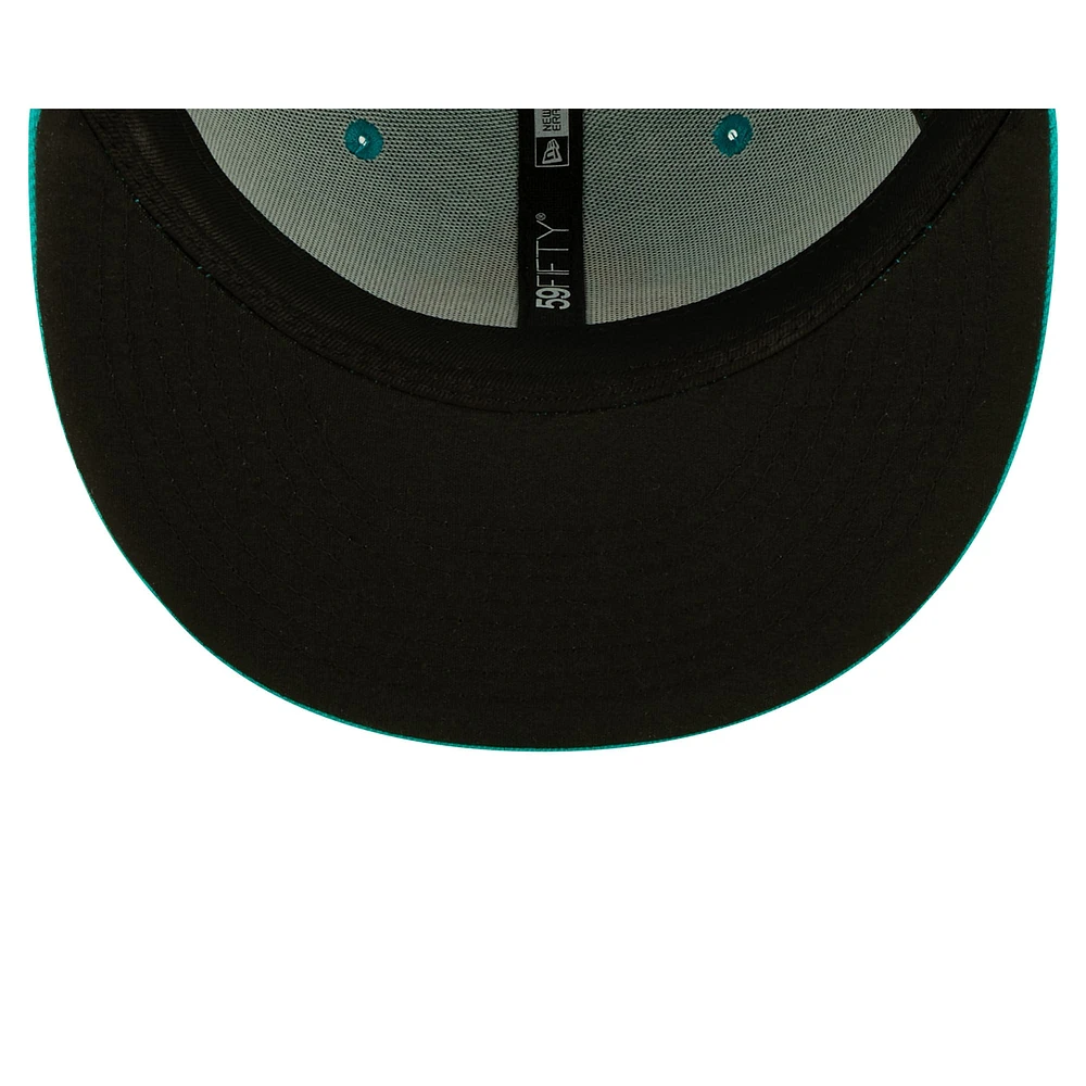 Men's New Era Turquoise Wichita Wind Surge Theme Night 59FIFTY Fitted Hat