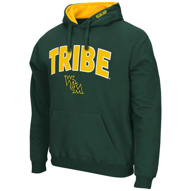 Chandail à capuchon pour hommes Colosseum Green William & Mary Tribe Arch et logo