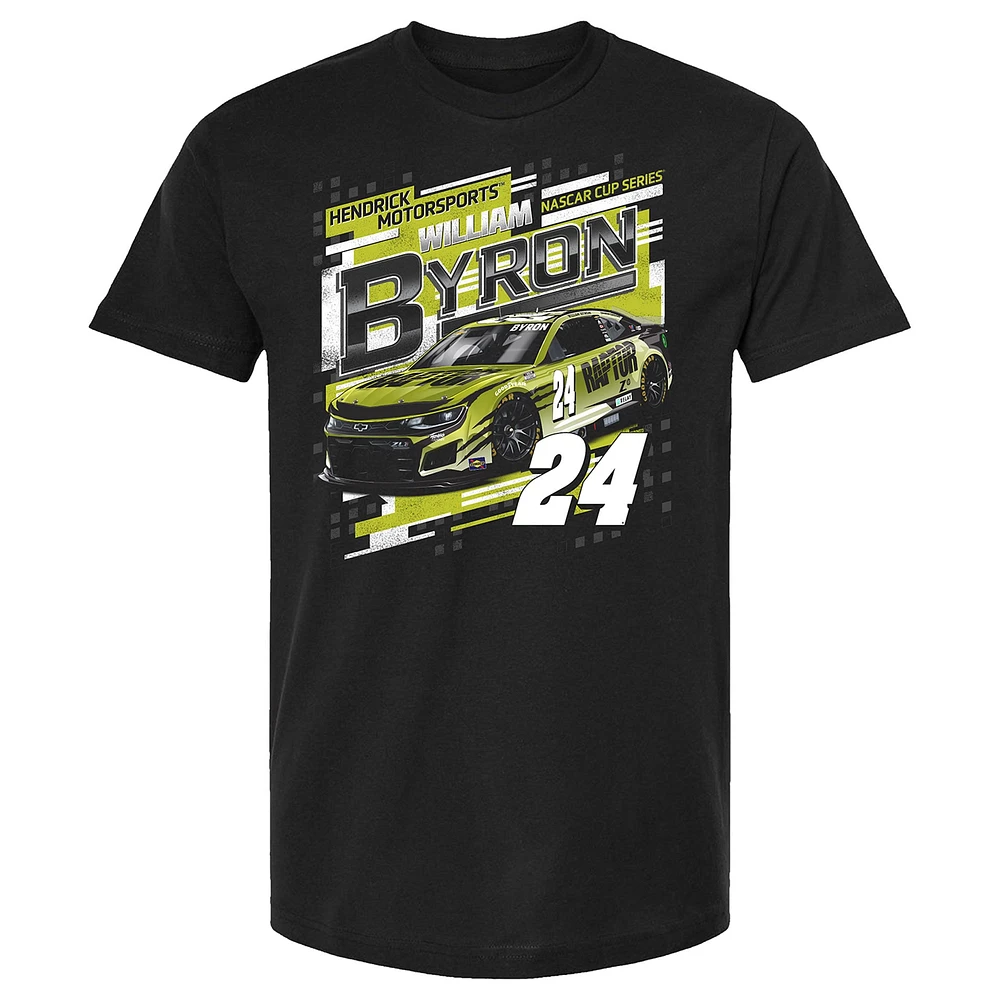 Men's Hendrick Motorsports Team Collection  Black William Byron Draft T-Shirt
