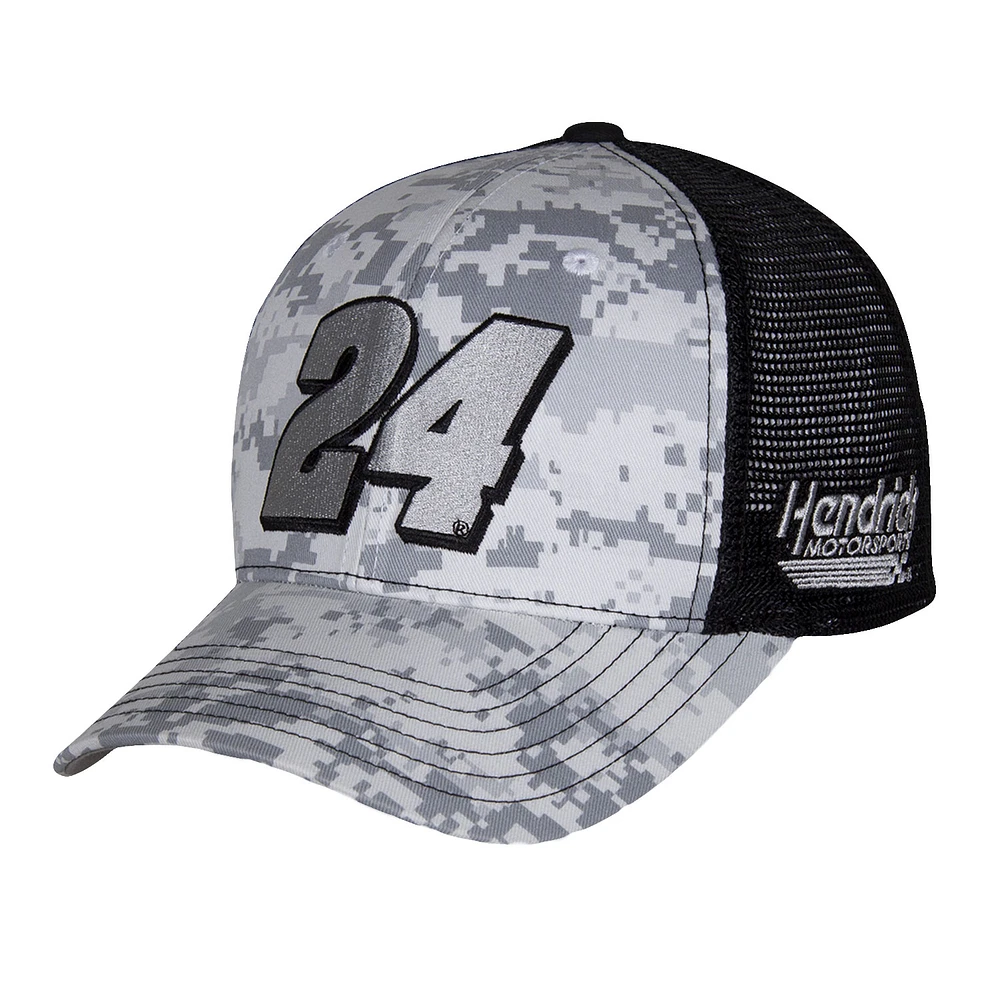 Casquette ajustable numérique camouflage William Byron de la collection Hendrick Motorsports Team pour hommes