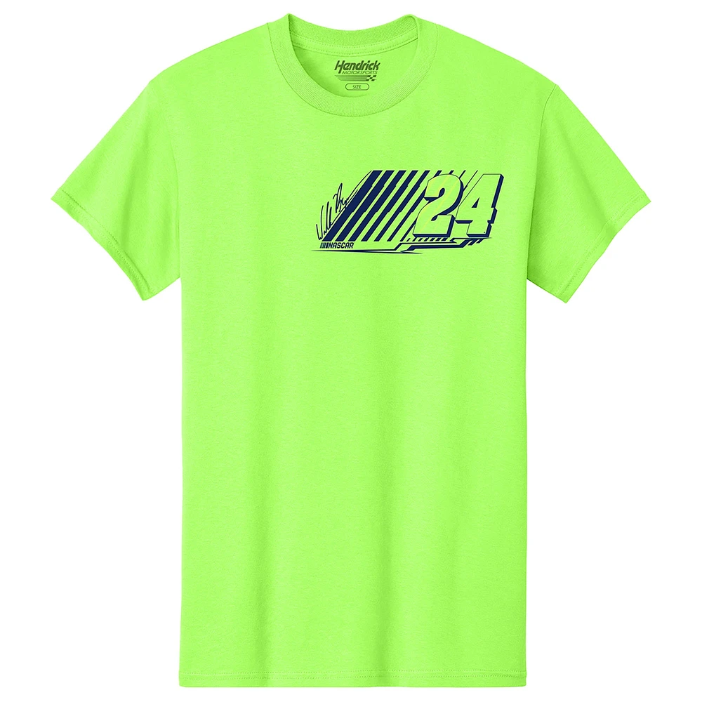 Men's Hendrick Motorsports Team Collection  Neon Green William Byron Name & Number T-Shirt