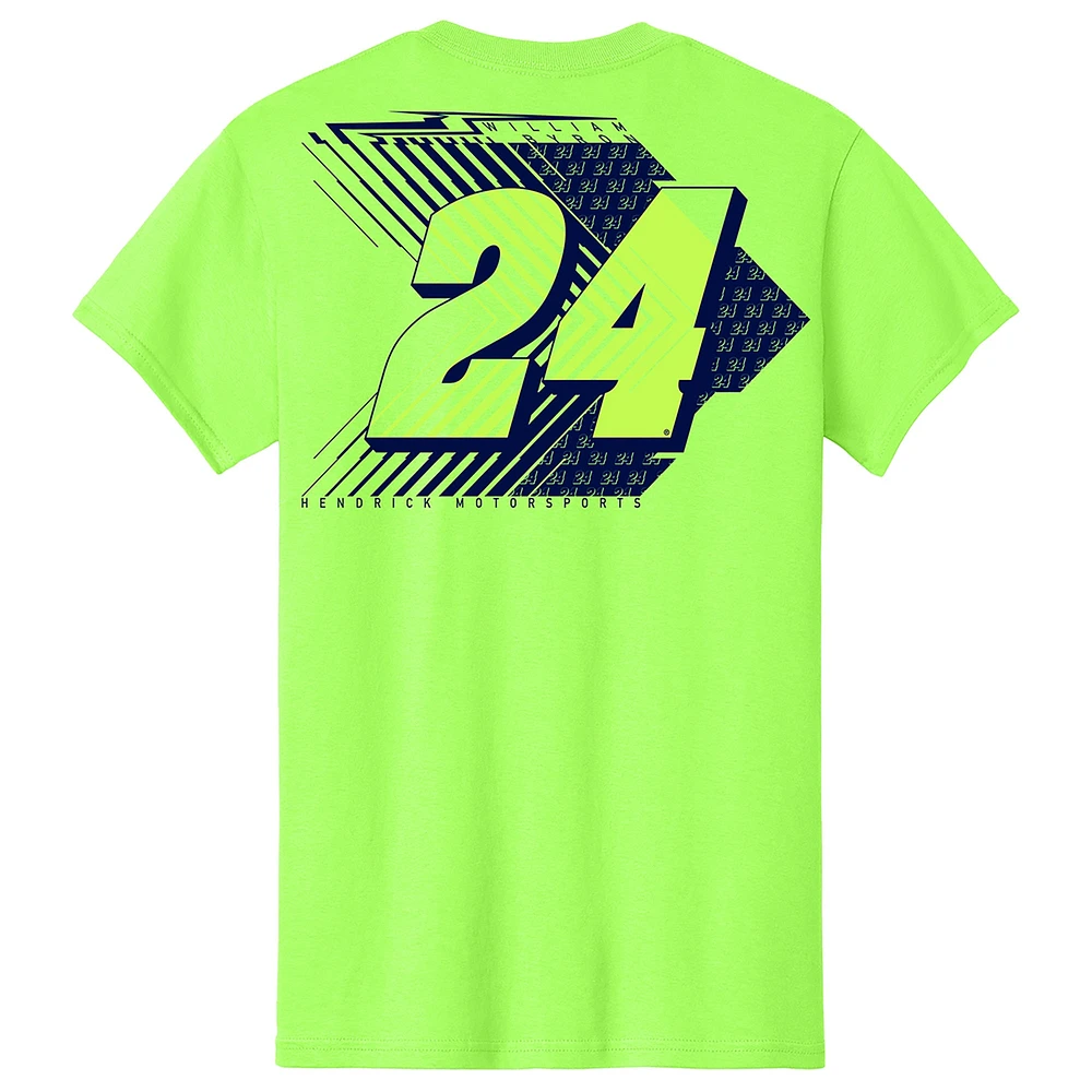 Men's Hendrick Motorsports Team Collection  Neon Green William Byron Name & Number T-Shirt