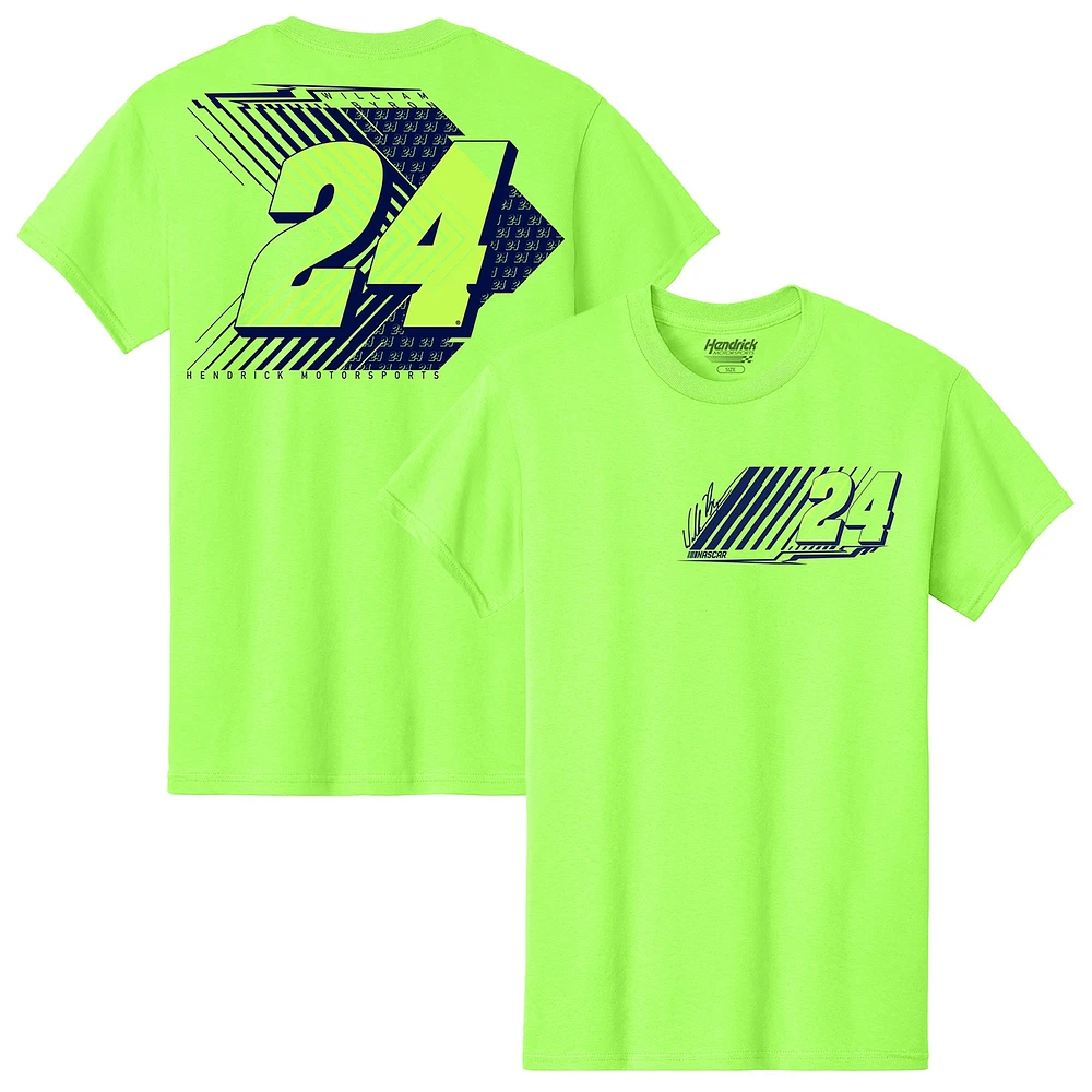 Men's Hendrick Motorsports Team Collection Neon Green William Byron Name & Number T-Shirt