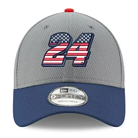 Men's New Era  Gray/Navy William Byron Salute 9FORTY Adjustable Hat