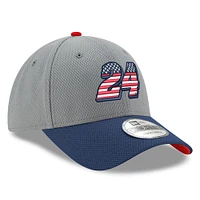 Men's New Era  Gray/Navy William Byron Salute 9FORTY Adjustable Hat