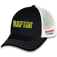 Unisex Checkered Flag Sports Black William Byron Raptor Sponsor Trucker Adjustable Hat