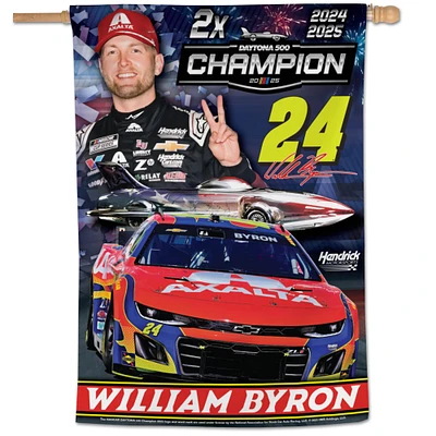 WinCraft William Byron 2025 Daytona 500 Champion 28" x 40" Single-Sided Vertical Banner