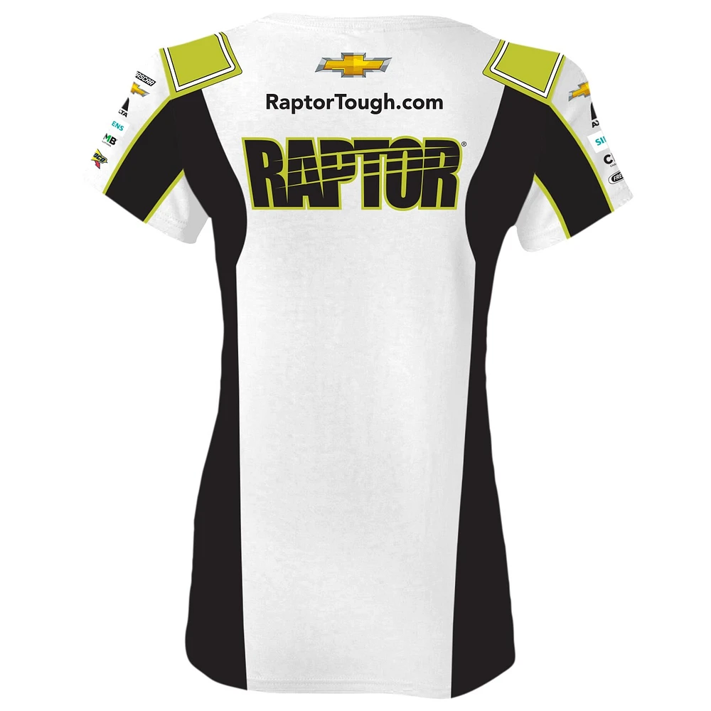 Women's Hendrick Motorsports Team Collection  White/Black William Byron Raptor Uniform T-Shirt
