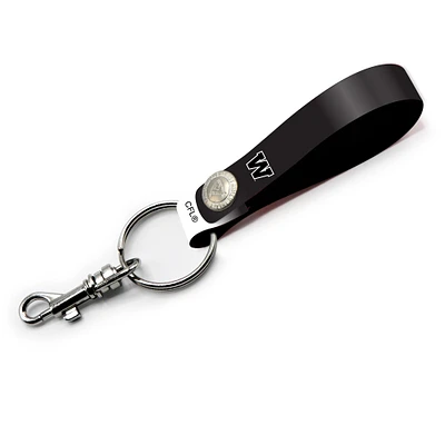 Winnipeg Blue Bombers Personalized Leather Loop Keychain