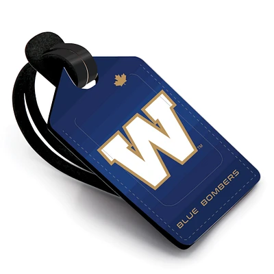  Winnipeg Blue Bombers Personalized Leather Luggage Tag