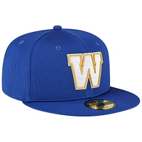 Men's New Era  Blue Winnipeg Bombers Sideline 59FIFTY Fitted Hat