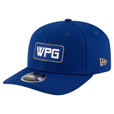 Casquette extensible à bouton-pression New Era Blue Bombers Sideline 9SEVENTY pour homme