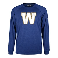 Men's New Era  Blue Winnipeg Bombers Sideline Thrive Performance Long Sleeve T-Shirt