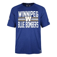 Men's New Era  Blue Winnipeg Bombers Sideline Varsity Performance T-Shirt