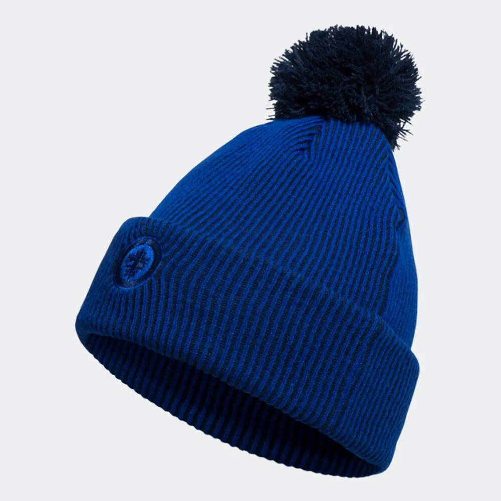 Adidas Blue Winnipeg Jets Stripe pour homme - Bonnet en tricot à revers