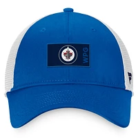 Men's Fanatics Blue Winnipeg Jets 2022 NHL Draft - Authentic Pro Rink Trucker Snapback Hat