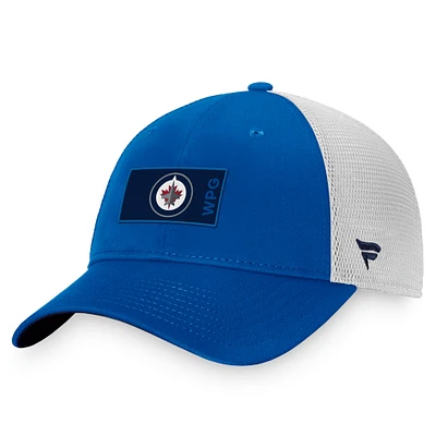 Men's Fanatics Blue Winnipeg Jets 2022 NHL Draft - Authentic Pro Rink Trucker Snapback Hat
