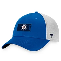Men's Fanatics Blue Winnipeg Jets 2022 NHL Draft - Authentic Pro Rink Trucker Snapback Hat