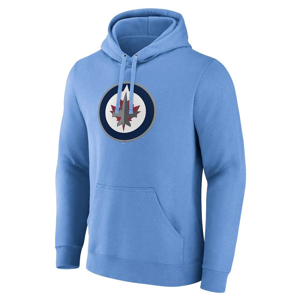 Sweat à capuche en molleton motif alternatif bleu Winnipeg Jets Fanatics pour hommes