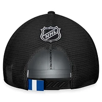 Men's Fanatics  Gray/Black Winnipeg Jets Authentic Pro Home Ice Trucker Adjustable Hat