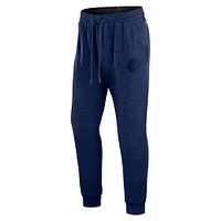 Men's Fanatics Heather Navy Winnipeg Jets Authentic Pro Road Jogger Sweatpants