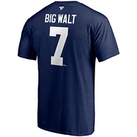 Fanatiques pour hommes de marque Keith Tkachuk Navy Winnipeg Jets Authentic Stack Nom et numéro du joueur retraité - T-shirt