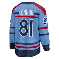 Men's Fanatics Kyle Connor Light Blue Winnipeg Jets Anniversary Premier Breakaway Player Jersey
