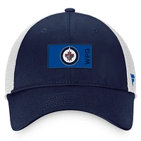 Men's Fanatics Navy Winnipeg Jets 2022 NHL Draft - Authentic Pro Rink Trucker Adjustable Hat