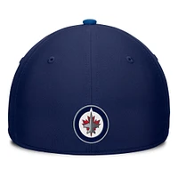Men's Fanatics Navy Winnipeg Jets Authentic Pro Rink Flex Hat