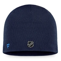 Men's Fanatics Navy Winnipeg Jets Authentic Pro Training Camp Knit Hat