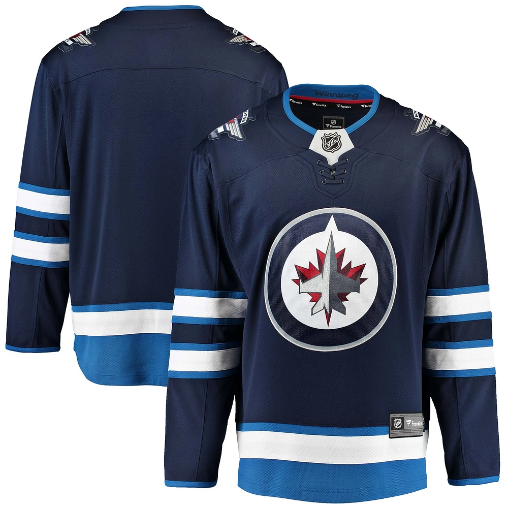 Fanatics Branded Navy Winnipeg Jets Breakaway - Maillot vierge