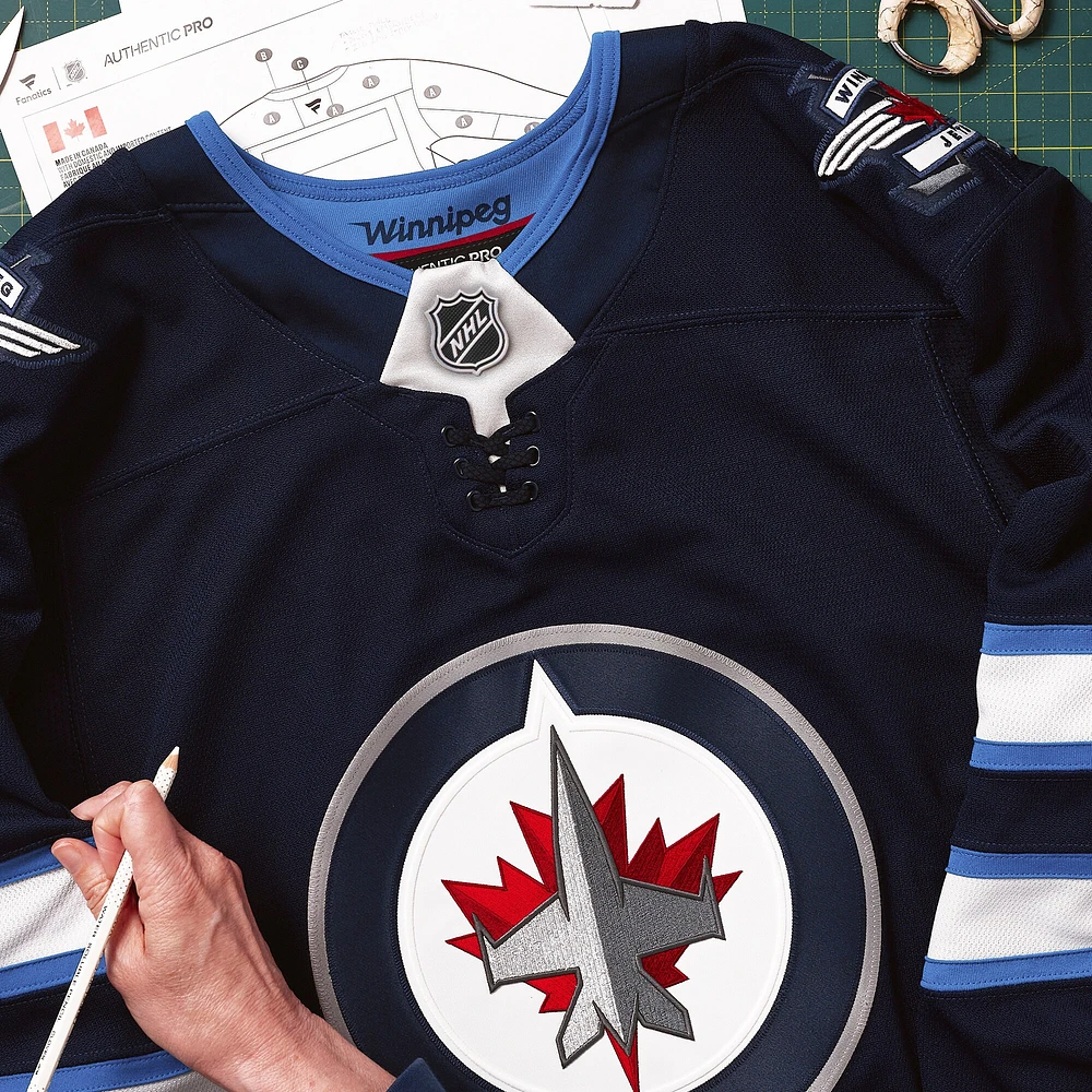 Men's Fanatics Navy Winnipeg Jets Home Authentic Pro Jersey