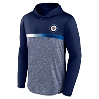 Podium des Jets de Winnipeg Fanatics pour hommes, bleu marine - Chandail à capuchon