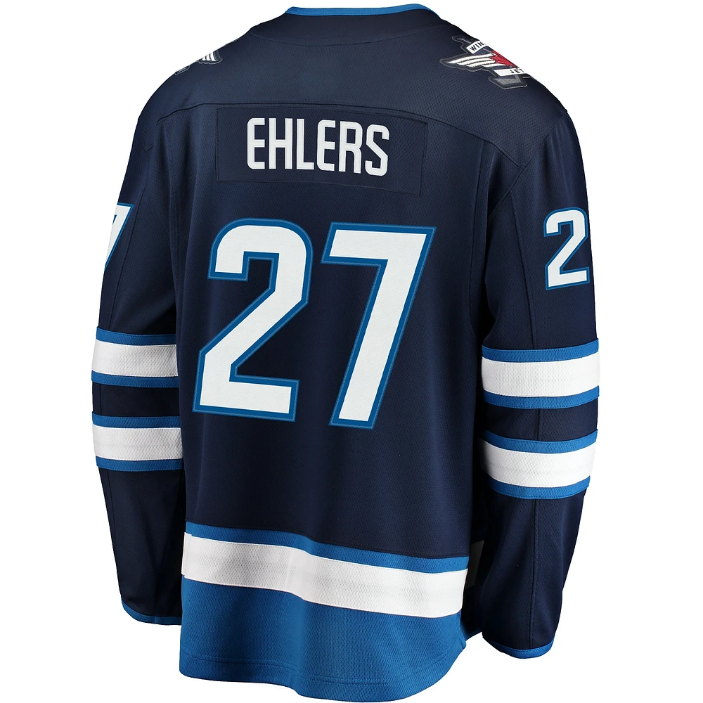 Men's Fanatics Nikolaj Ehlers Navy Winnipeg Jets Breakaway - Jersey