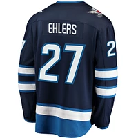 Men's Fanatics Nikolaj Ehlers Navy Winnipeg Jets Breakaway - Jersey