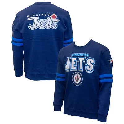 Sweat-shirt bleu marine Mitchell & Ness pour homme, motif Winnipeg Jets
