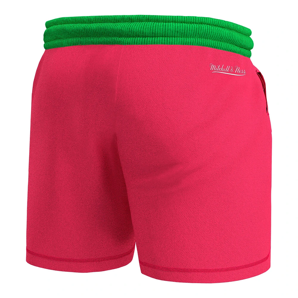 Men's Mitchell & Ness Pink Winnipeg Jets  Party Mix Shorts