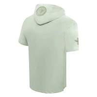 Men's Pro Standard Green Winnipeg Jets Neutral Short Sleeve Pullover Hoodie